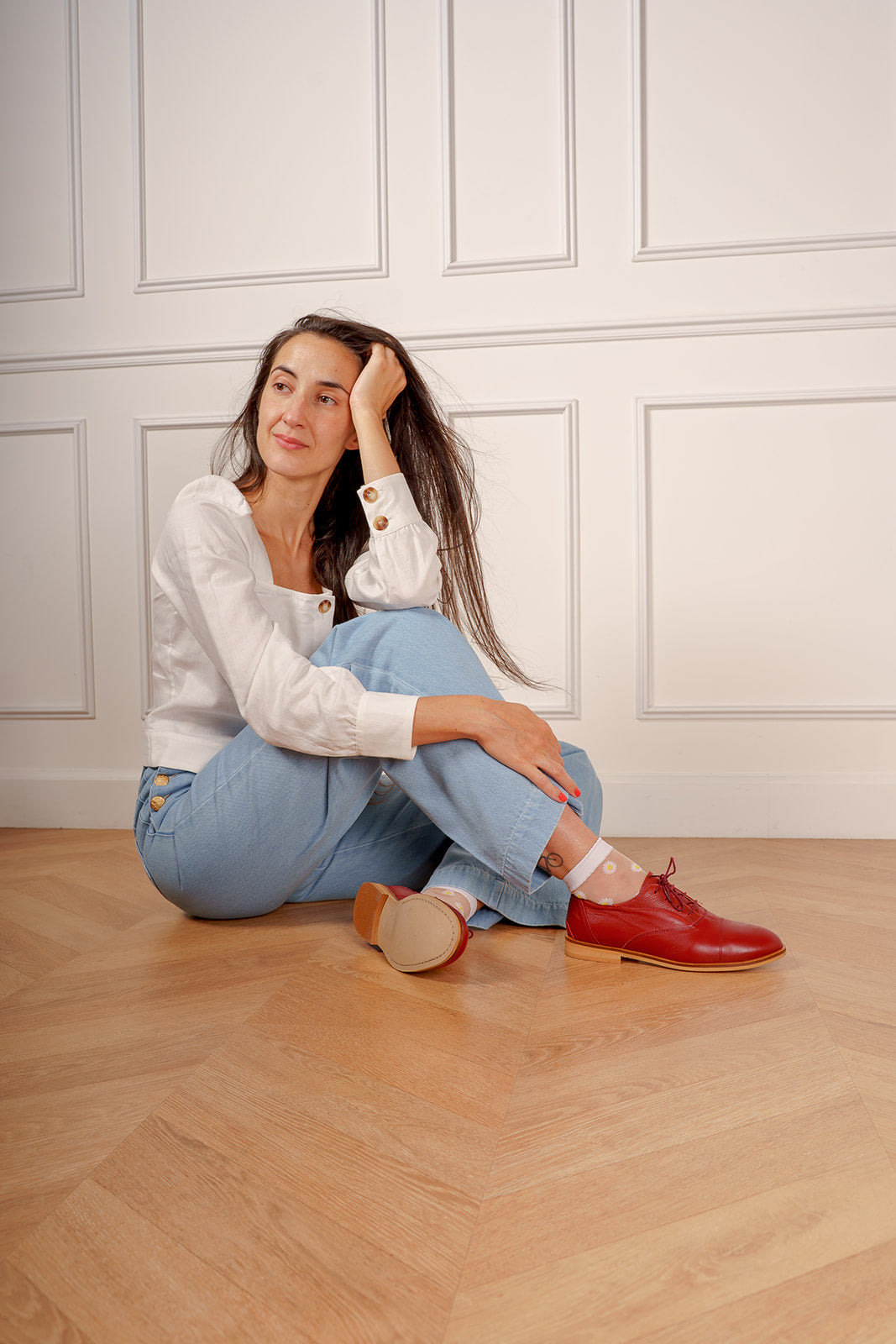 Swivells Leonard - Derbies Bordeaux en Cuir thumbnail 5