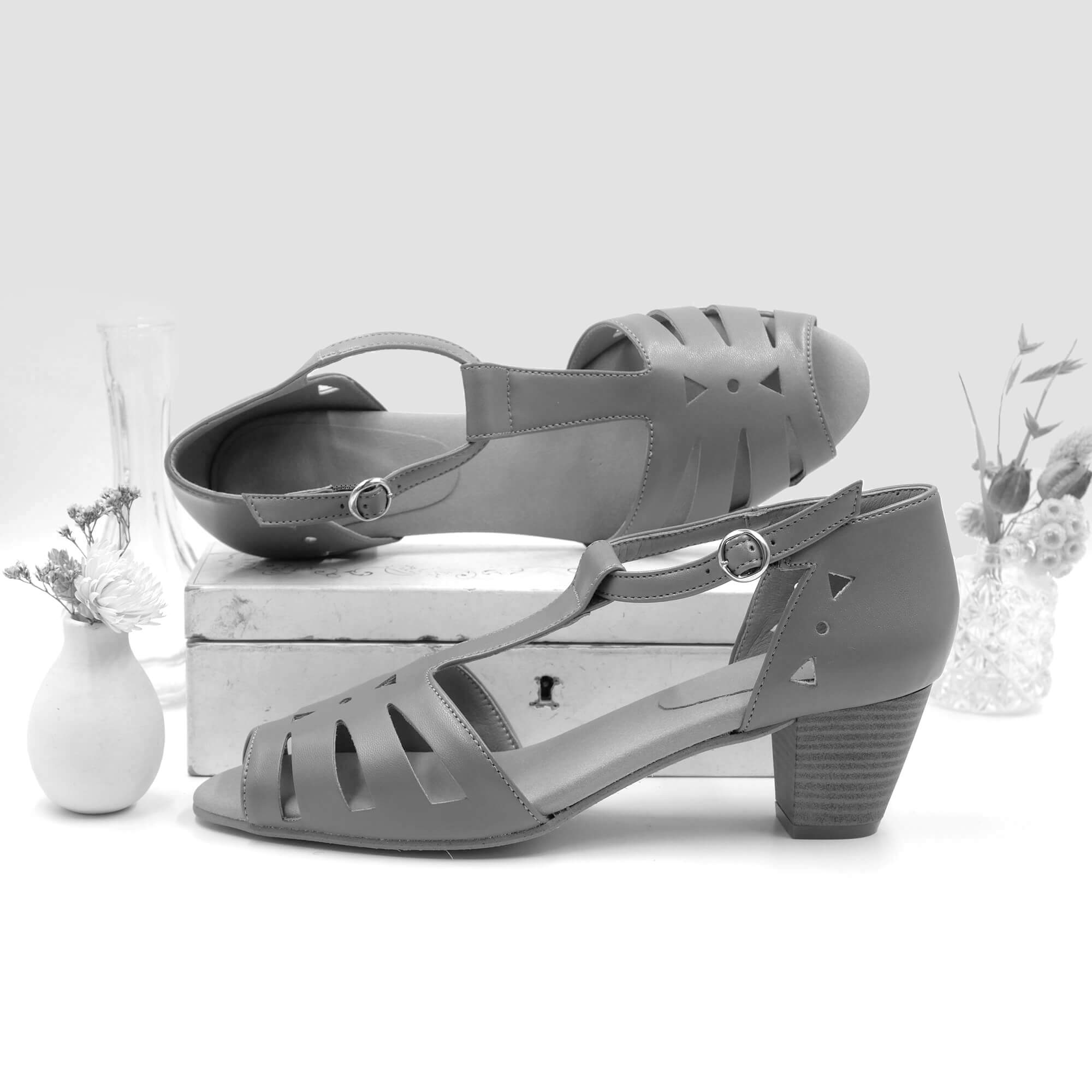 Swivells Lily Up - Sandales Marron Vegan à Talons — 1/3