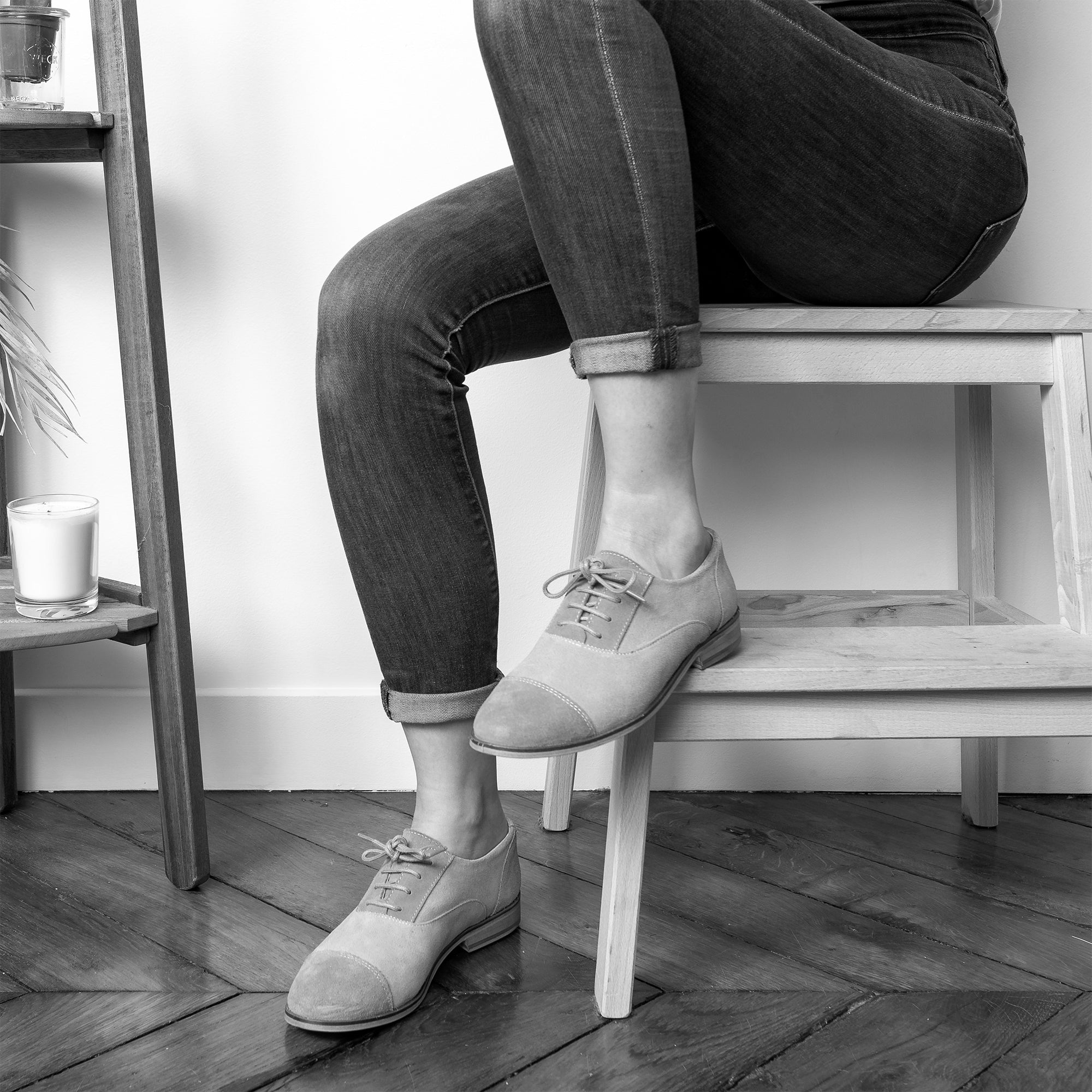 Swivells Coralie - Derbies Orange en Cuir thumbnail 2