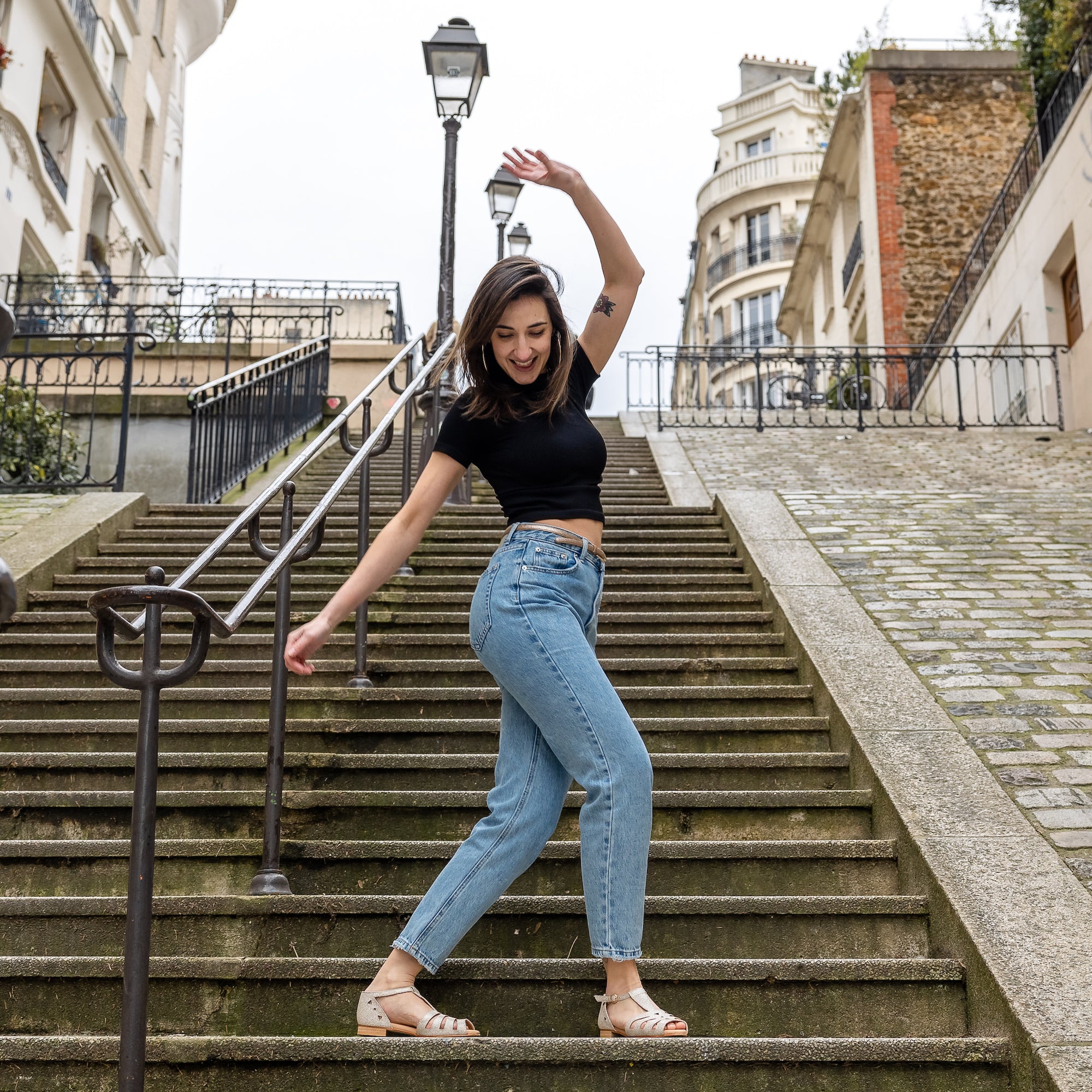 Swivells Édition Limitée 3 - Sandales Blanches en Cuir thumbnail 3