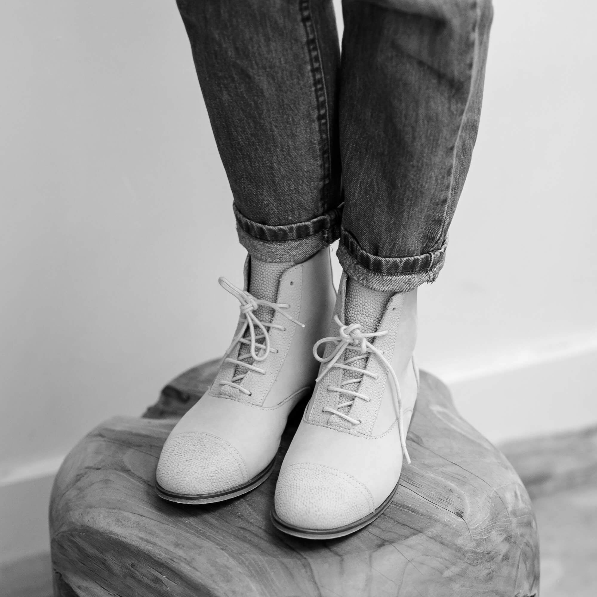 Swivells Mama Gummy - Bottines Roses en Cuir — 1/3