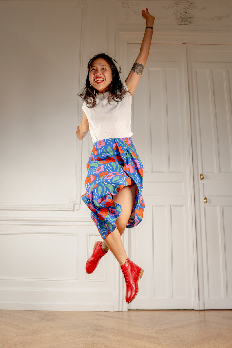 Swivells Mama Rubie - Bottines Rouges en Cuir thumbnail 2