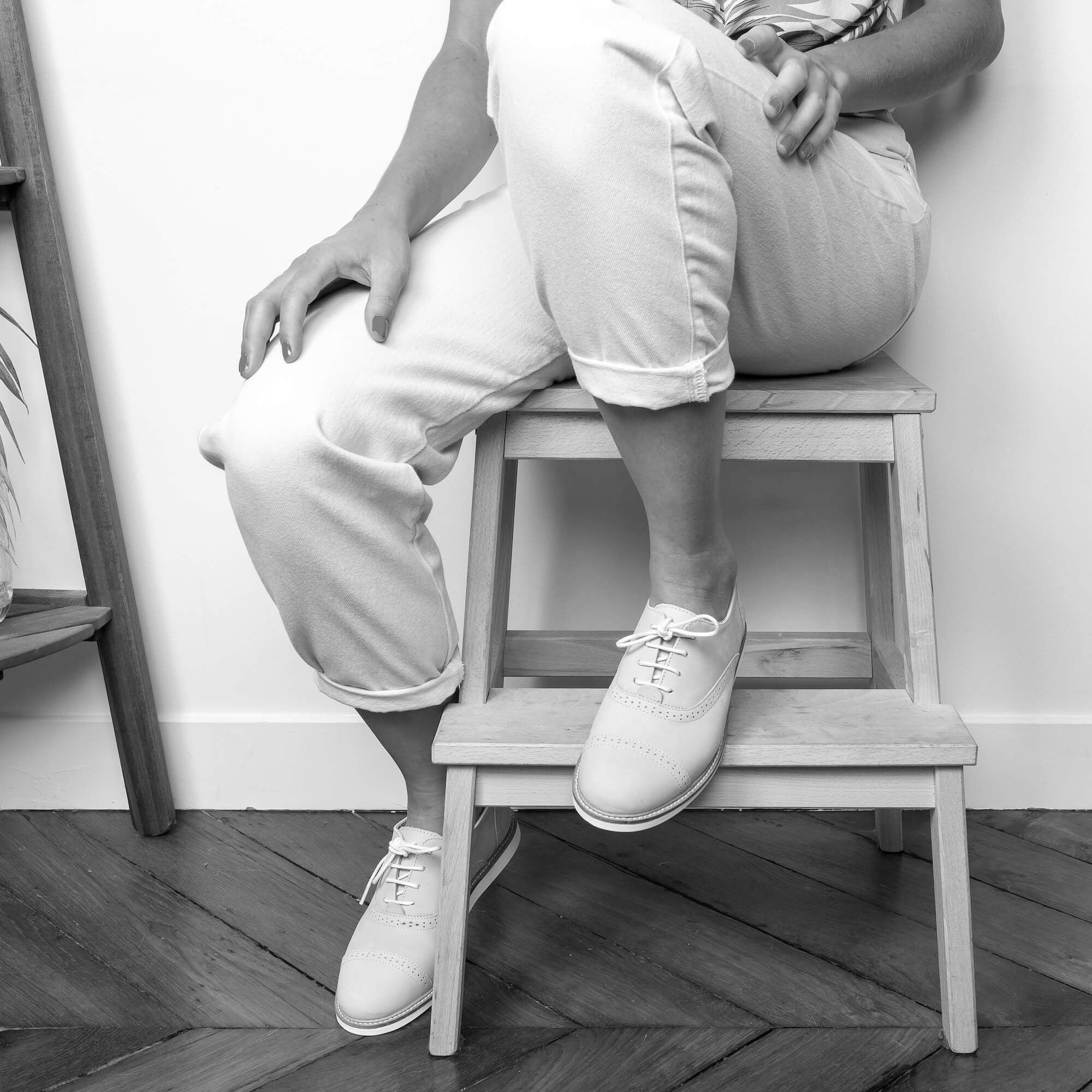 Swivells Miss Gummy - Derbies Roses en Cuir — 1/3