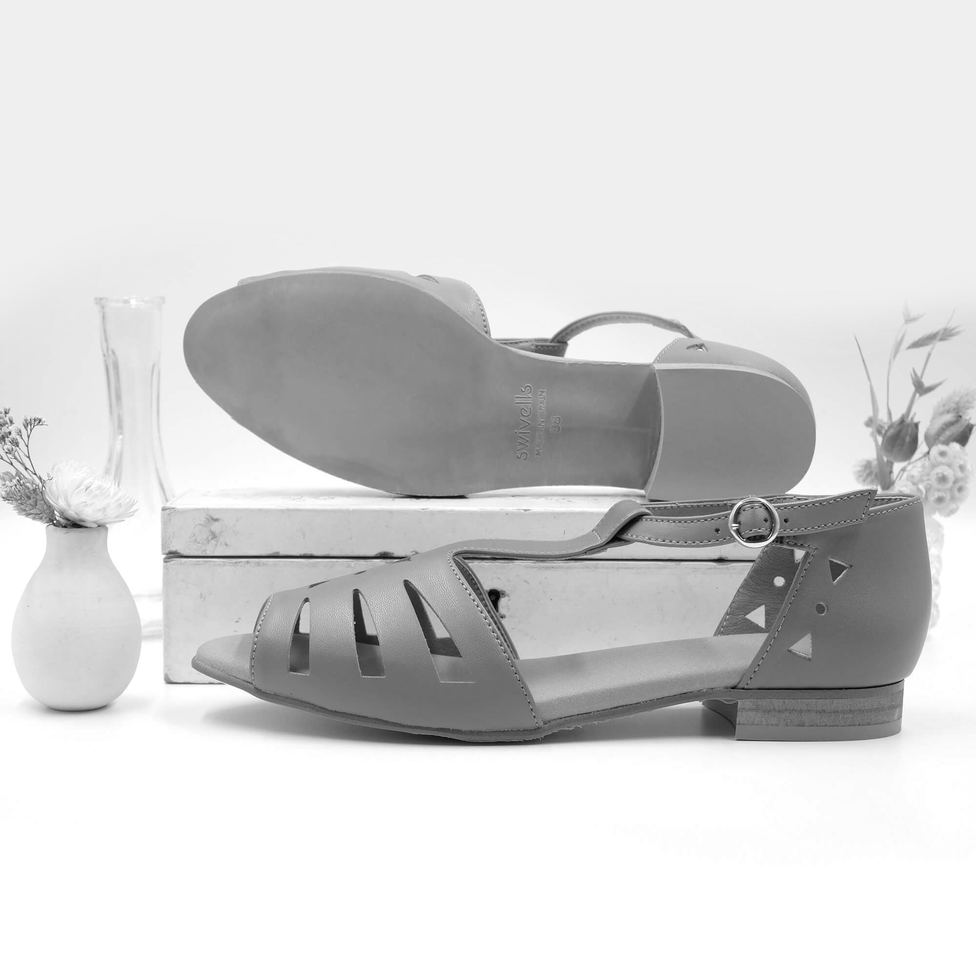 Swivells Lily - Sandales Marron Vegan thumbnail 2