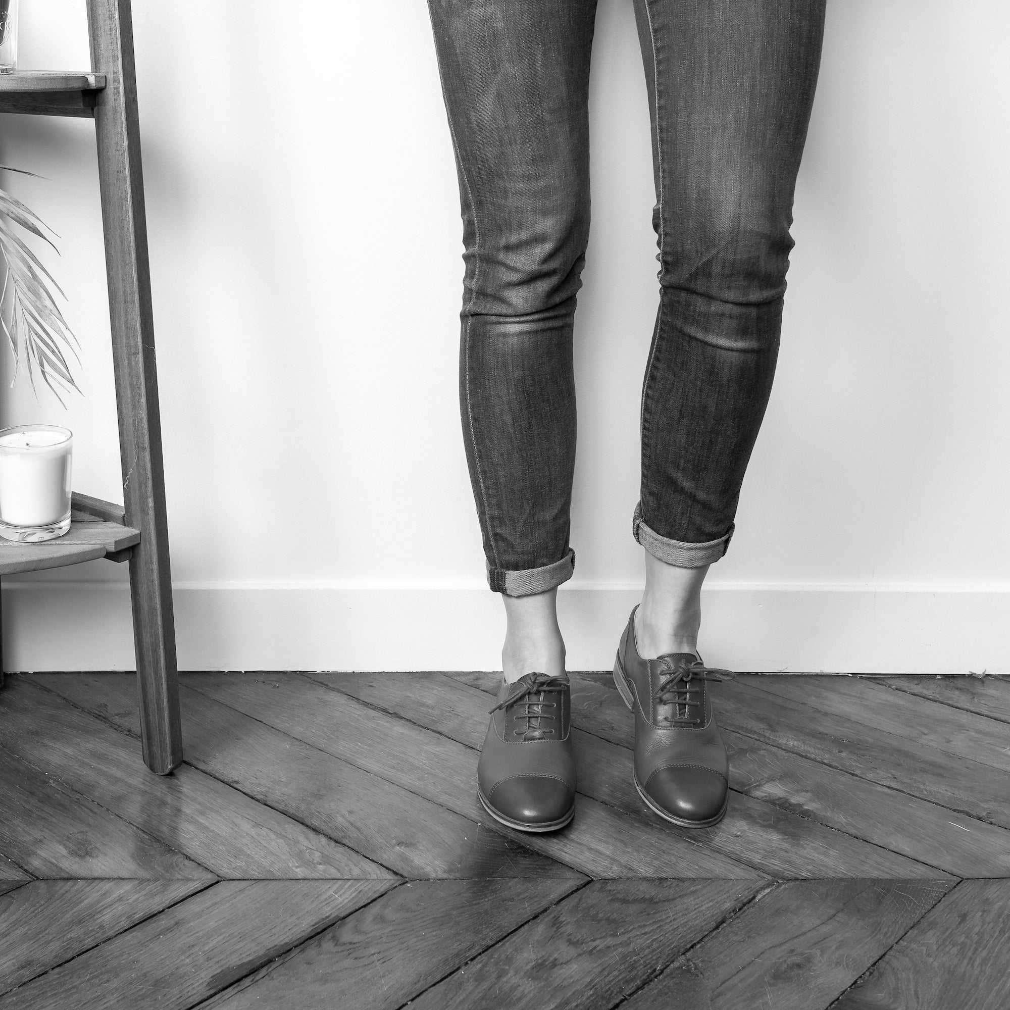 Swivells Rubie - Derbies Rouges en Cuir thumbnail 2