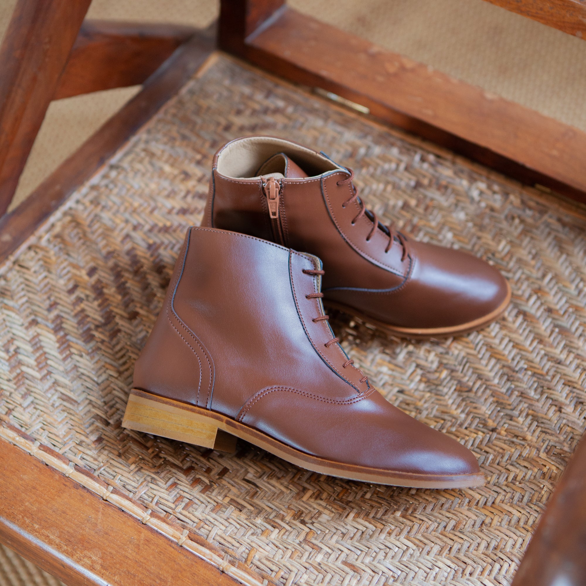 Swivells Leonor - Bottines Marron Vegan thumbnail 3