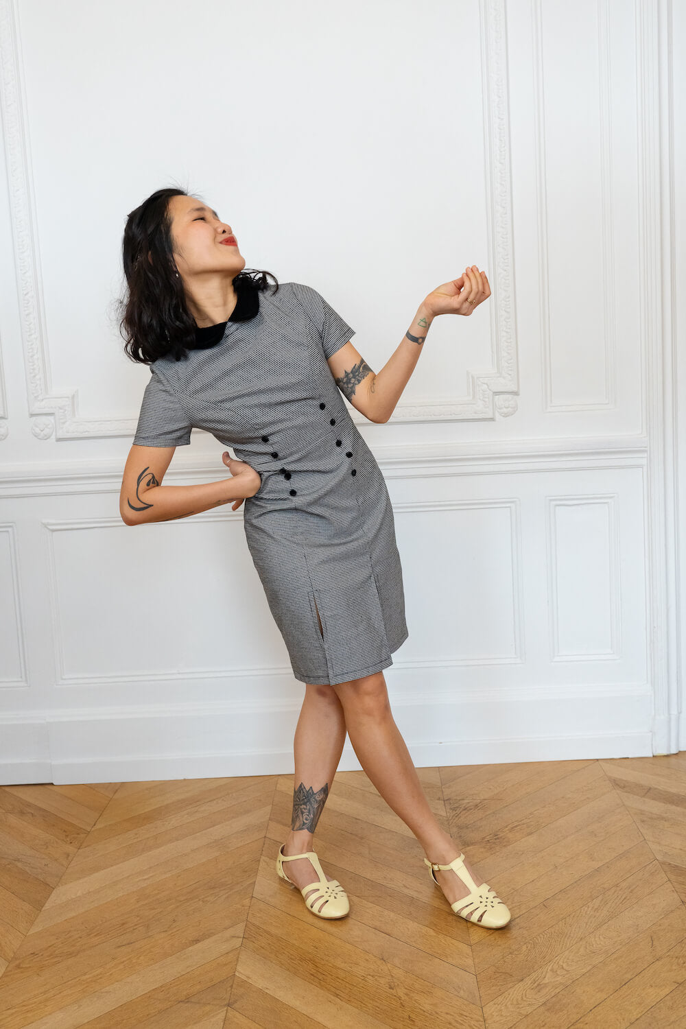 Swivells Jan - Sandales Jaunes en Cuir thumbnail 6